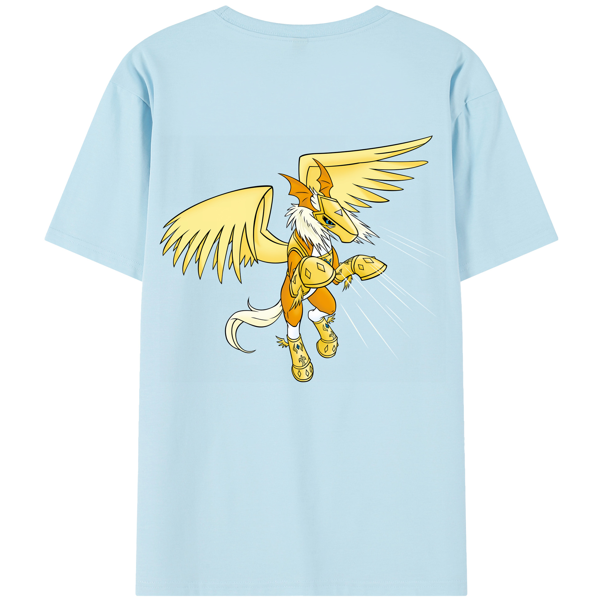 （画像用） Digimon デジタルモンスター/デジモン 綿100％半袖Tシャツ（背面プリント）